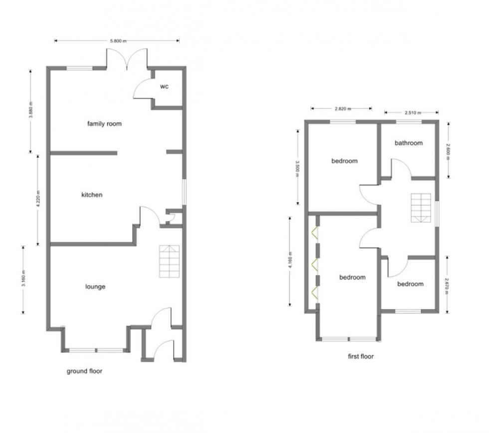 Floorplan for Whateley Crescent, Castle Bromwich, Birmingham