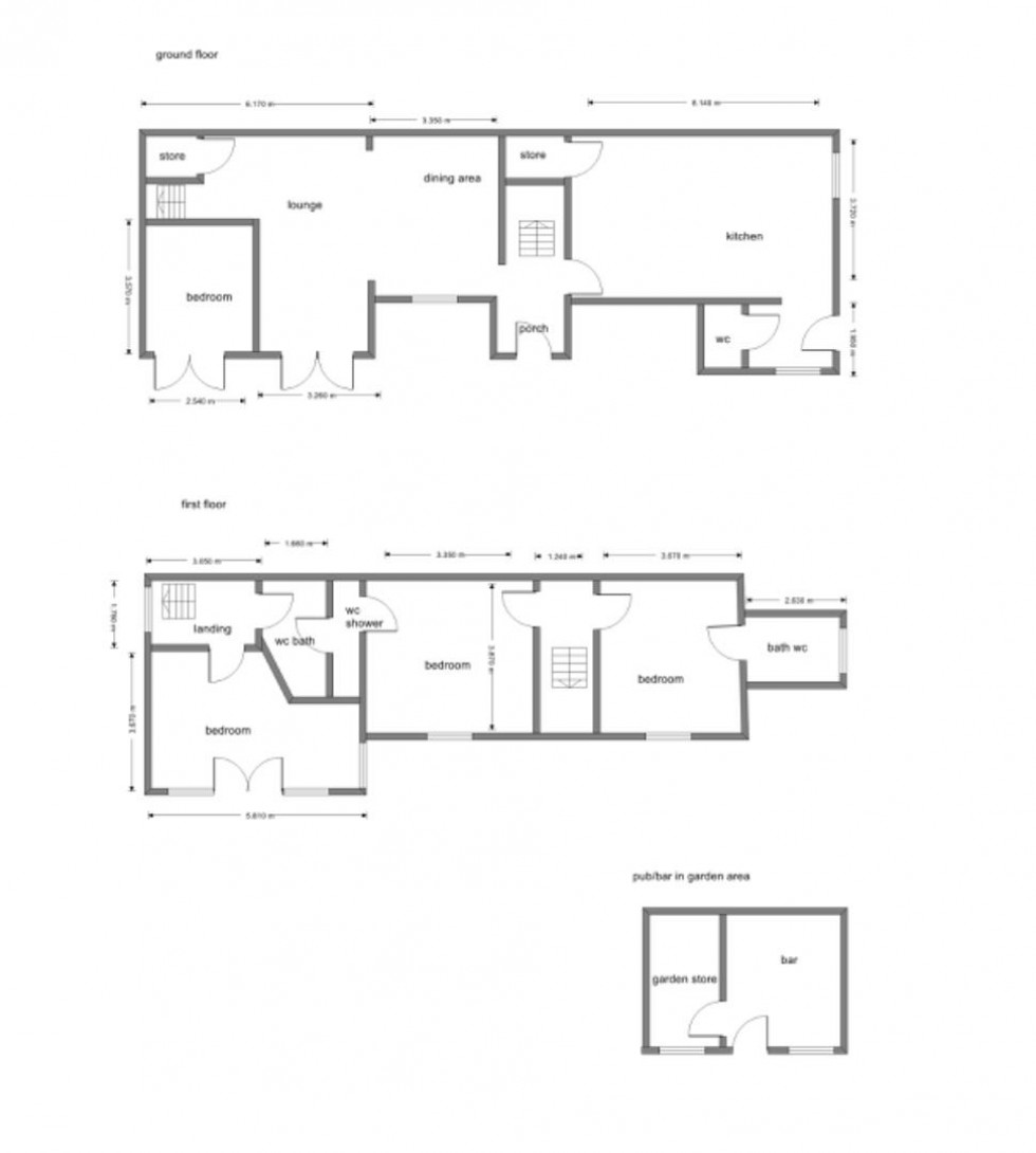 Floorplan for Butterfly Cottage, Addison Place, Water Orton