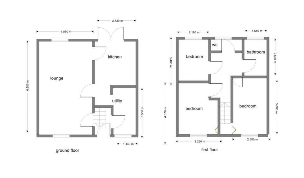 Floorplan for Meriden Drive, Kingshurst, Birmingham