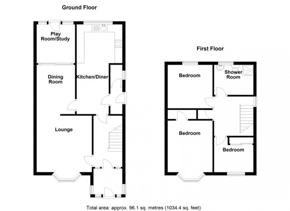 Floorplan for Old Church Road, Water Orton