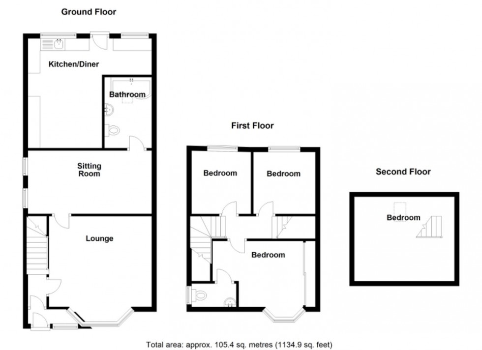 Floorplan for Wakefield Grove, Water Orton, Birmingham