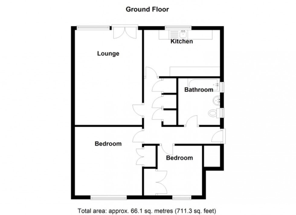 Floorplan for Vesey Close, Water Orton