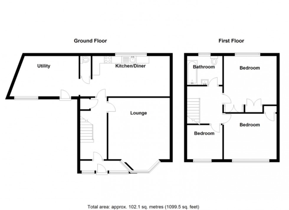 Floorplan for Acacia Avenue, Kingshurst, Birmingham