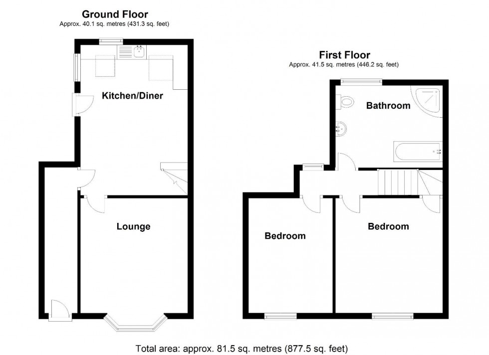 Floorplan for Coleshill Road, Water Orton, Birmingham