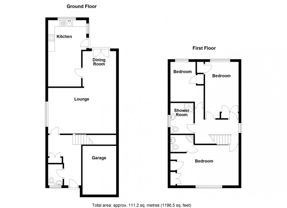 Floorplan for Jaques Close, Water Orton