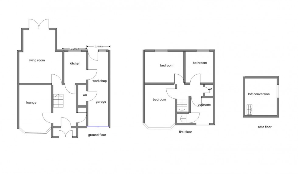 Floorplan for Woodford Avenue, Castle Bromwich, Birmingham