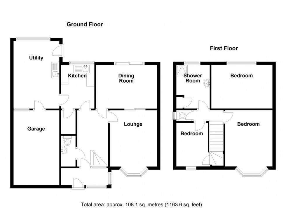 Floorplan for Woodford Avenue, Castle Bromwich, Birmingham