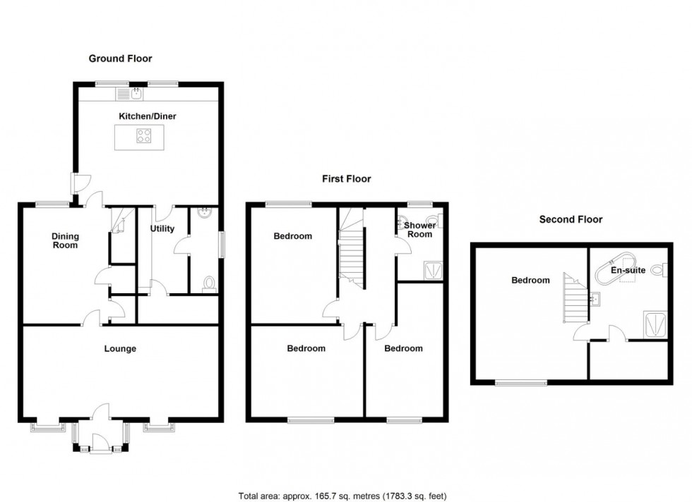 Floorplan for Mercer Avenue, Water Orton, Birmingham