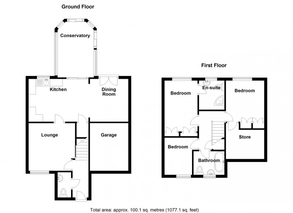 Floorplan for Copeland Close, Warton, Tamworth