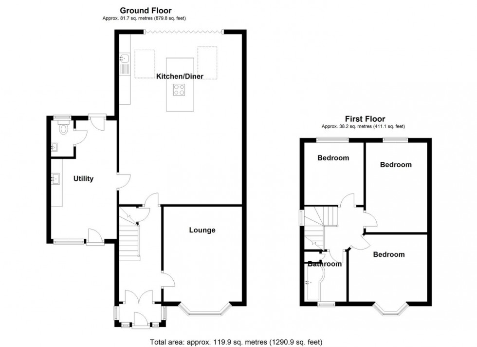 Floorplan for Marston Croft, Marston Green, Birmingham