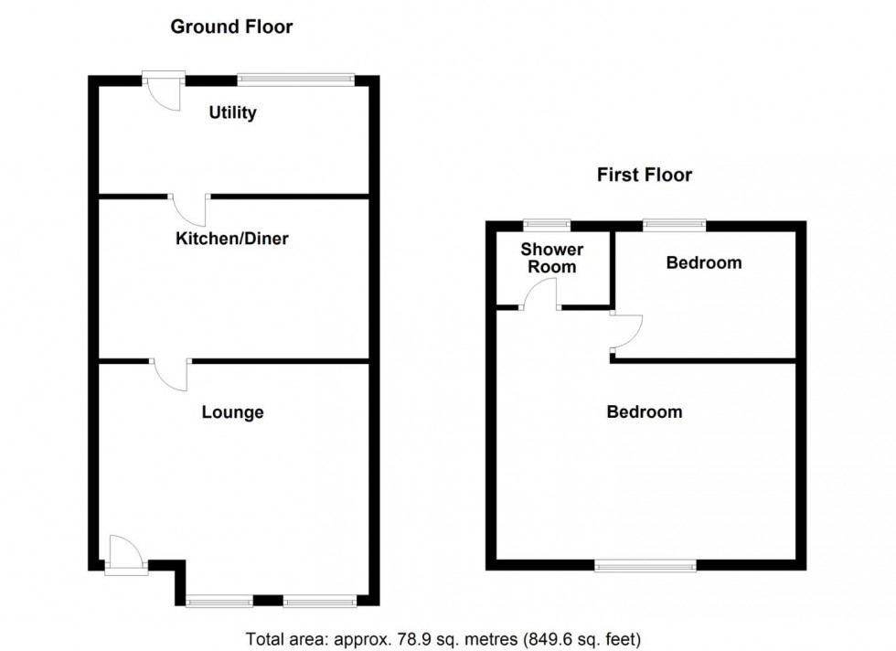 Floorplan for Mercer Avenue, Water Orton