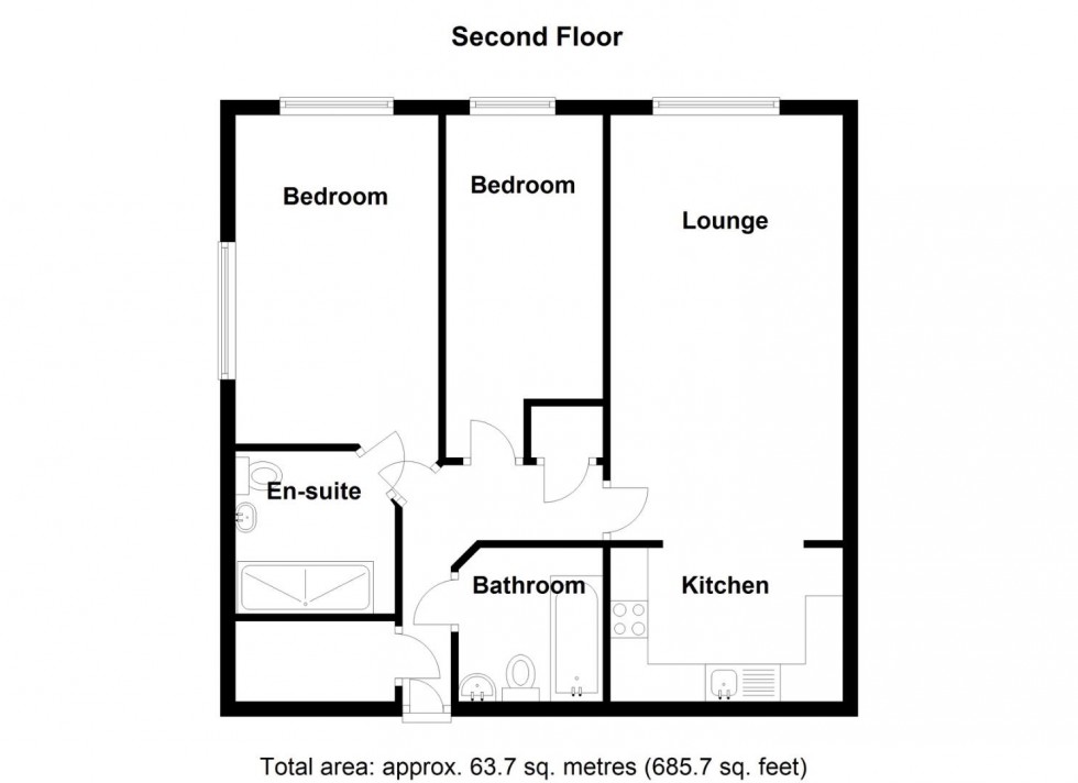 Floorplan for Park Court, Birmingham Road, Coleshill