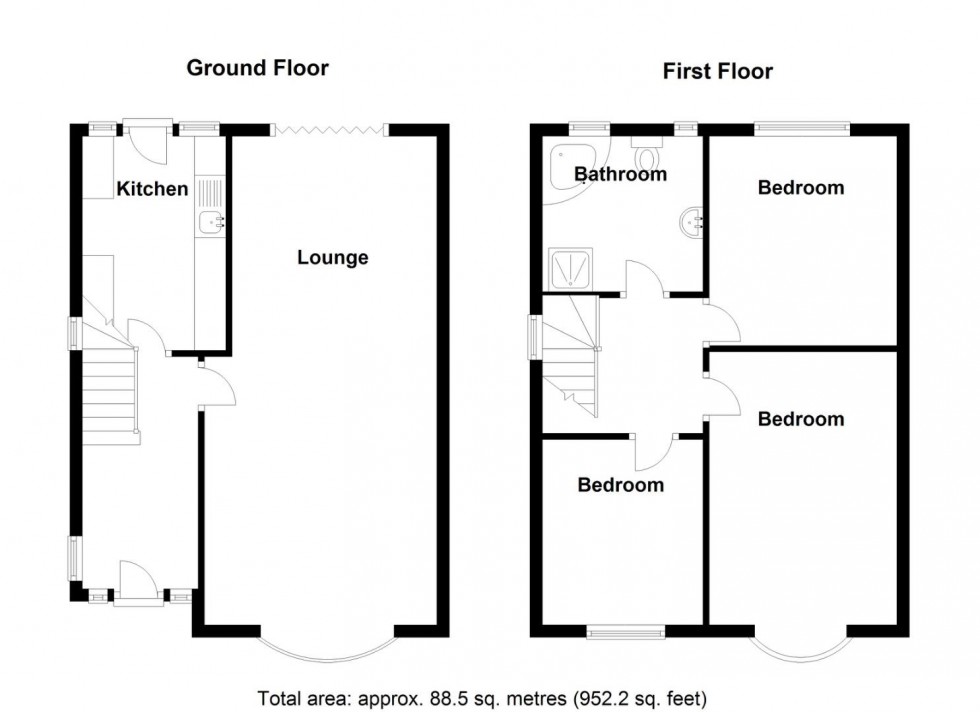 Floorplan for Springfield Road, Castle Bromwich, Birmingham